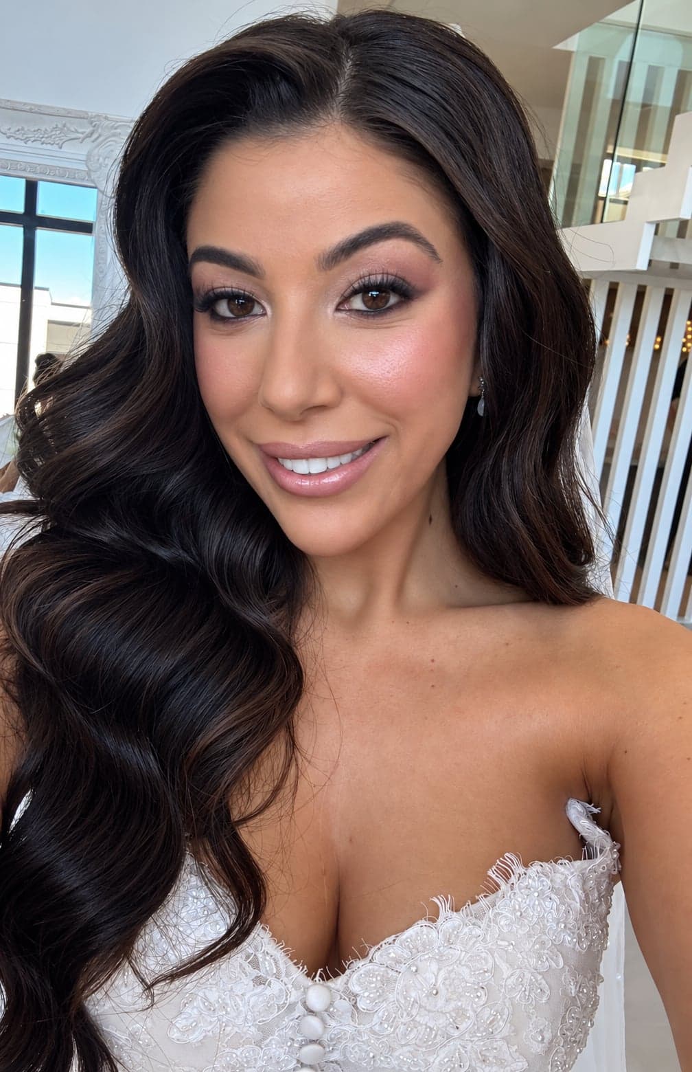 Elegant Bridal Selfie Portrait